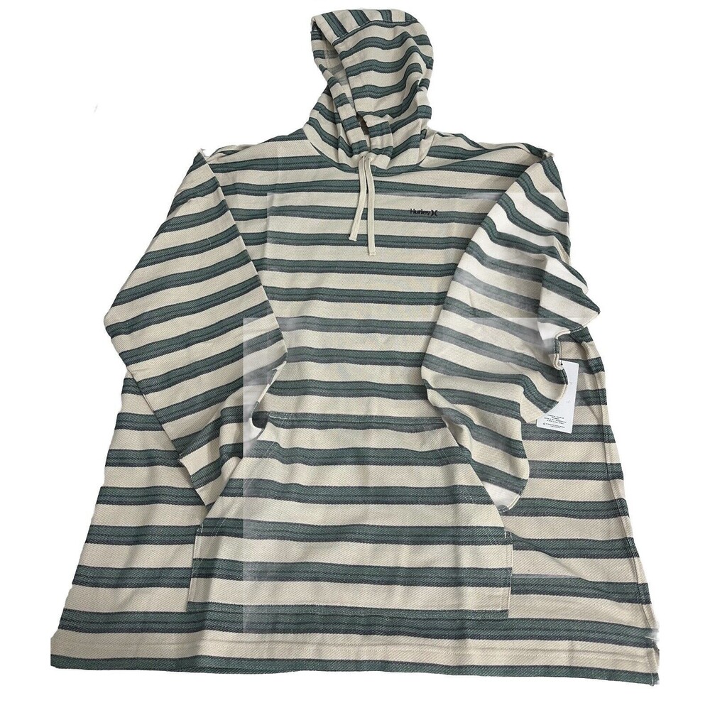 Hurley Men's Striped Modern Surf Hooded Poncho Size XXL New - Picture 5 of 16